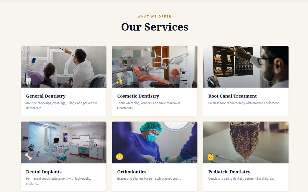 Shree Balaji Dental Clinic Services